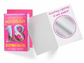 Karnet DK-919 Urodziny 18-latki - lusterko KUKARTKA