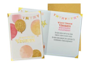 Zdjęcie: Karnet DK-1004 W dniu Twoich urodzin - balony KUKARTKA