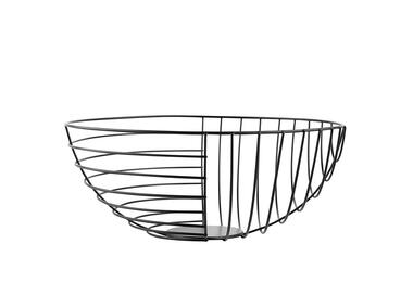 Zdjęcie: Koszyk metalowy Pasy 28x12 cm czarny ALTOMDESIGN