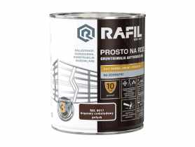 Gruntoemalia prosto na rdzę połysk RAL8017 0,75L RAFIL