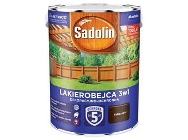 Zdjęcie: Lakierobejca dekoracyjno-ochronna 3w1 - 5 L palisander SADOLIN
