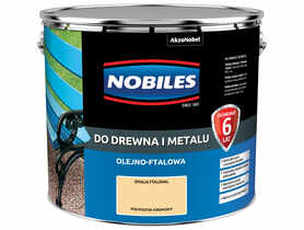 Farba ftalowa do drewna i metalu Ftalonal 10 L kremowy NOBILES