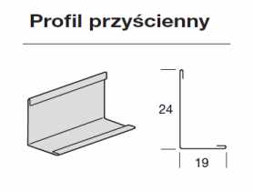Profil przyścienny kątowy 19x24 mm - 3 m Prelude ARMSTRONG