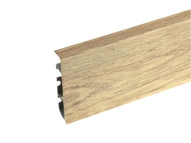 Zdjęcie: Listwa przypodłogowa PVC Hi Line Prestige 2,2x7,5 cm 2,50 m Dąb Pinia Jasna Mat CEZAR