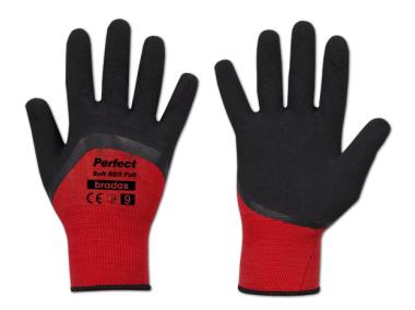Zdjęcie: Rękawice ochronne Perfect Soft Red Ful lateks, rozmiar 11 BRADAS