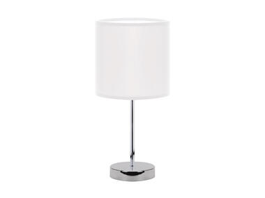Lampka stołowa Agnes E14 White kolor biały/chrom max 40 W STRUHM