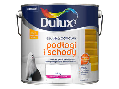 Zdjęcie: Farba Szybka Odnowa Podłogi-Schody 2,5 L biała DULUX