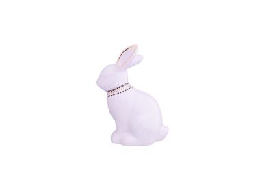 Zdjęcie: Figurka porcelanowa zając ze złotą opaską 8,5x5x12 cm ALTOMDESIGN