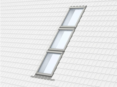 Zdjęcie: Kołnierz kombi EKW 0007E profilowany element górny, 78x140 cm VELUX