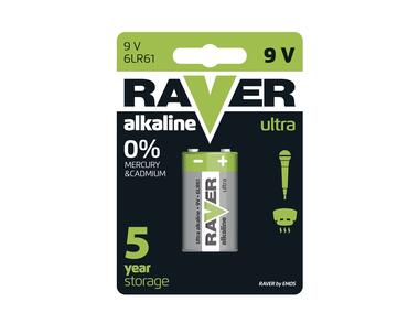 Bateria alkaiczna Ultra 9 V RAVER