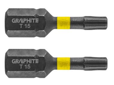 Zdjęcie: Bity udarowe TX15 x 25 mm- 2 szt. GRAPHITE
