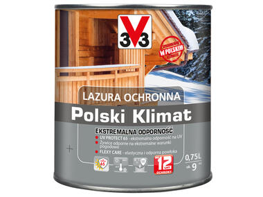Lazura ochronna Polski Klimat Ekstremalna Odporność Tek 0,75 L V33