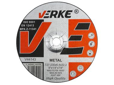 Zdjęcie: Tarcza do szlifowania metalu 230x6,4x22,2 mm VERKE