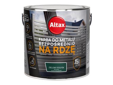 Zdjęcie: Farba do metalu 2,5 L zielony połysk ALTAX