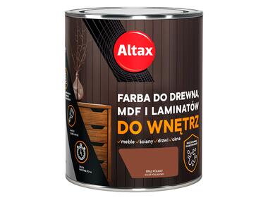 Farba do drewna,MDF i laminatów do wnętrz 0,75 L brąz ALTAX