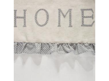 Zdjęcie: Zasłona Home 140x250 cm biało-srebrna na przelotkach EUROFIRANY