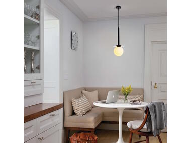 Zdjęcie: Lampa wisząca Roma 1 czarna LIGHT PRESTIGE