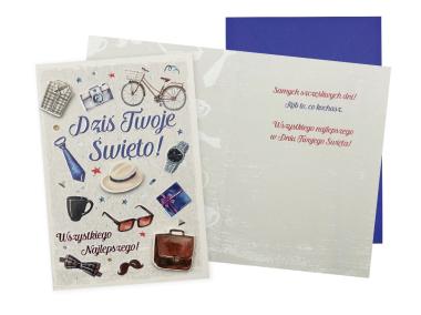 Zdjęcie: Karnet DK-1049 Wszystkiego najlepszego - męskie KUKARTKA