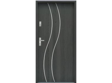 Zdjęcie: Drzwi wejściowe do mieszkań Bastion R-59 Grafit 80 cm (NW) prawe ODO KR CENTER