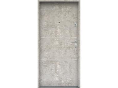 Zdjęcie: Drzwi wejściowe do mieszkań Bastion A-30 Beton naturalny 80 cm lewe OSPŁ KR CENTER