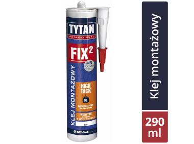 Zdjęcie: Klej montażowy biały FIX2 High Tack 290 ml TYTAN PROFESSIONAL