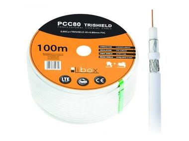 Kabel koncentryczny PCC80 trishield rolka 100 m LIBOX