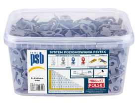 System poziomowania płytek klipsy szare 1,5 mm - 400 szt. PSB