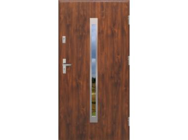 Drzwi zewnętrzne stalowo-drewniane Disting Otello 11 Dąb złoty 100 cm prawe KR CENTER