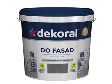 Zdjęcie: Farba fasadowa grafit 5 L Polinit DEKORAL