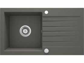 Zlewozmywak Zorba antracyt metalik granit 1K Z/O 760x440X160, 3,5", space saver DEANTE
