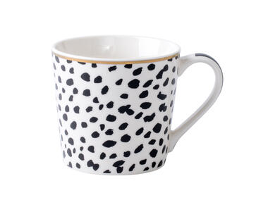Zdjęcie: Kubek stożek nbc 350 ml dekoracja modern black iii ALTOMDESIGN