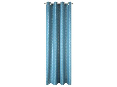 Zdjęcie: Zasłona gotowa Cande 140x250 cm niebieski EUROFIRANY