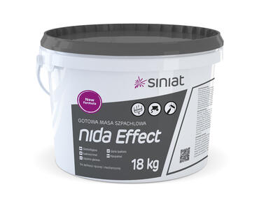 Masa szpachlowa Nida Effect 18 kg gotowa SINIAT