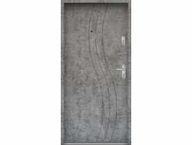 Drzwi wejściowe do mieszkań Bastion N-07 Beton srebrny 80 cm (NW) lewe ODP KR CENTER