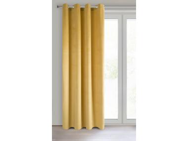 Zdjęcie: Zasłona gotowa Pierre 140x250 cm musztardowy EUROFIRANY