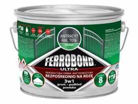 Farba antykorozyjna Ferrobond Ultra półmat antracyt 2,5L JURGA