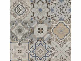 Gres szkliwiony Savannah Patchwork Silver Matt 60x60 cm Ceramika NETTO