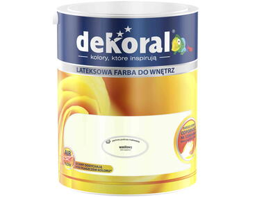 Zdjęcie: Farba wewnętrzna lateksowa Akrylit W waniliowy 5 L DEKORAL