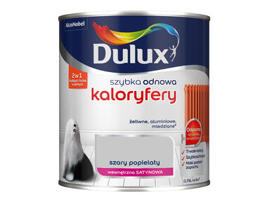 Zdjęcie: Farba Szybka Odnowa Kaloryfery 0,75 L szary popielaty DULUX