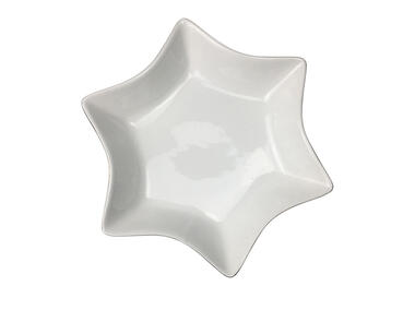 Zdjęcie: Naczynie Gwiazdka ze złotą linią 21x16x3 cm ALTOMDESIGN
