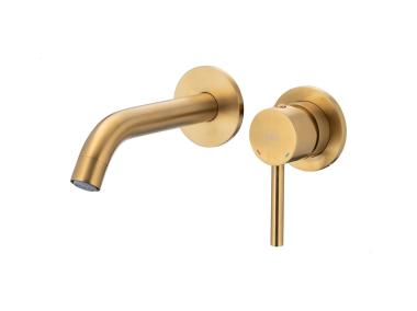 Zdjęcie: Bateria umywalkowa podtynkowa Moza Brushed gold KFA