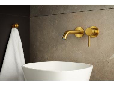 Zdjęcie: Bateria umywalkowa podtynkowa Moza Brushed gold KFA
