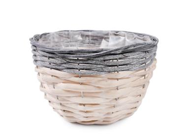 Zdjęcie: Osłonka wiklinowa na doniczkę 23x23x14 cm TIN TOURS