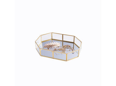 Zdjęcie: Taca z lustrem Golden Honey 20x14 cm ALTOMDESIGN