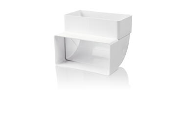 Zdjęcie: Kolanko pionowe 90 stopni - 110x55 mm VENTS