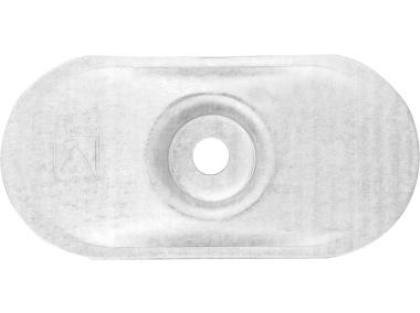 Zdjęcie: Podkładka stalowa owalna 80x40 mm fi wewn. 7 mm alu-cynk RAWLPLUG