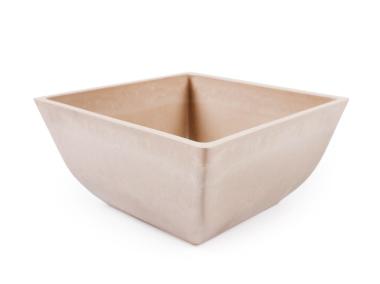 Zdjęcie: Doniczka misa 26x26x12,7 cm ekologiczna beżowa TIN TOURS