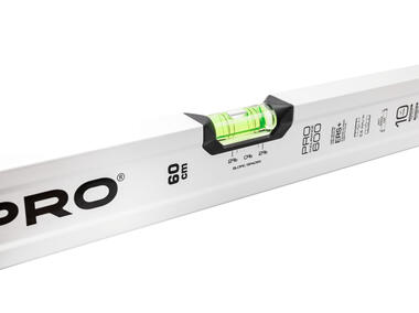 Zdjęcie: Poziomnica PRO600 malowana biała z libellą 2% 60 cm PRO