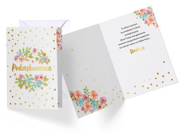 Zdjęcie: Karnet PR-186 Podziękowania KUKARTKA
