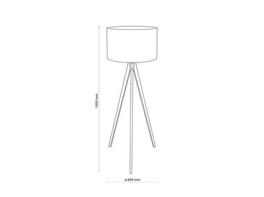 Zdjęcie: Lampa podłogowa Treviso black 1 pł 5039 TK LIGHTING